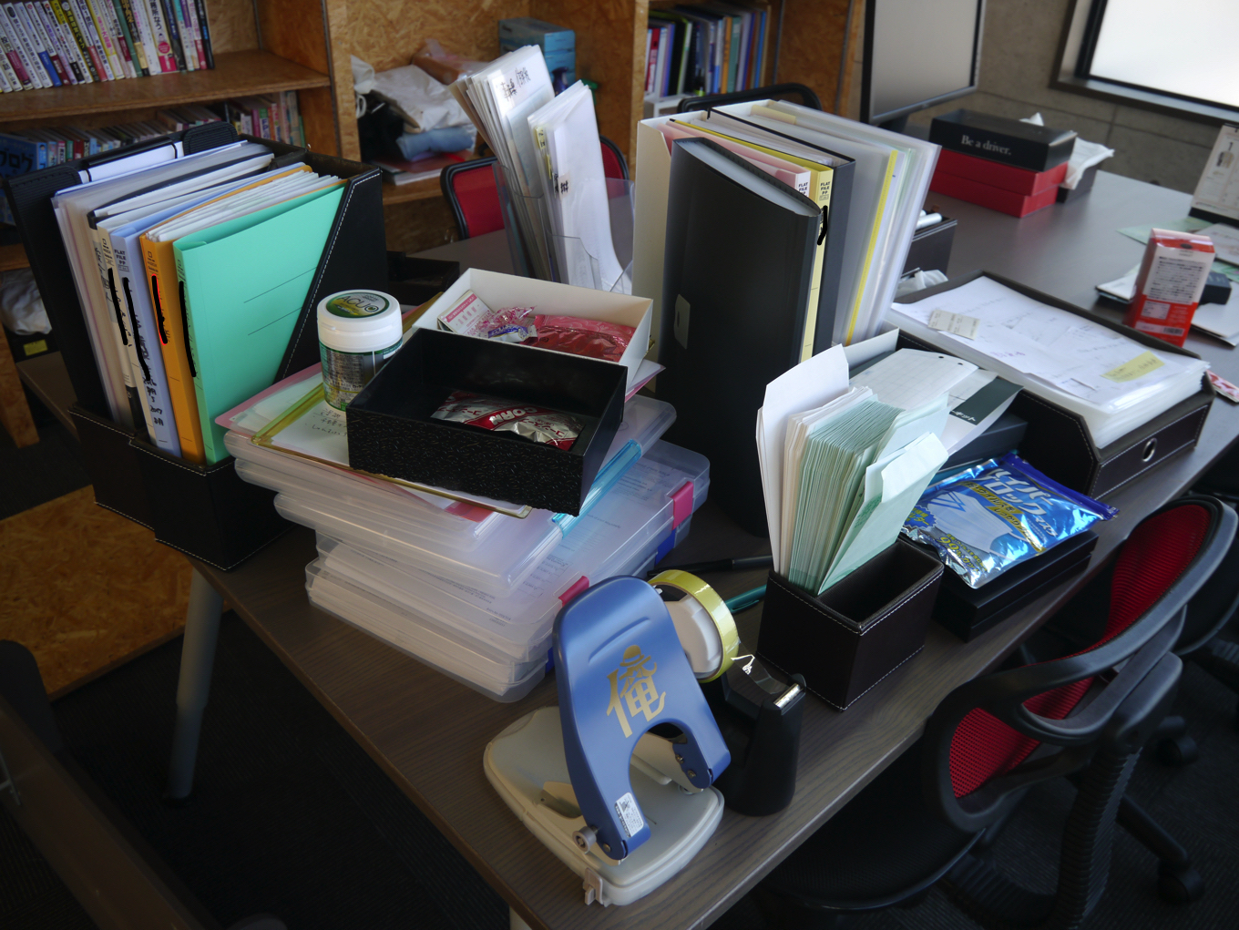 片付け前の荷物たち